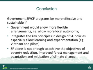 Social forestry for resilience? Lessons from Indonesia (Laos and Vietnam)