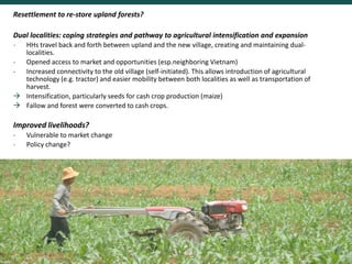 Migration, land use change and resilience within swidden landscapes in Indonesia, Laos and Vietnam