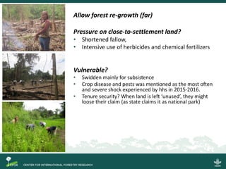 Migration, land use change and resilience within swidden landscapes in Indonesia, Laos and Vietnam
