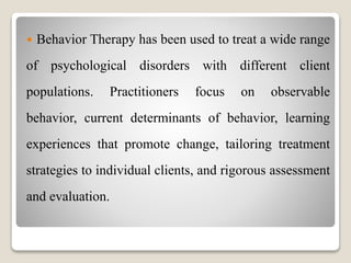 Behavioral Therapy | PPTX