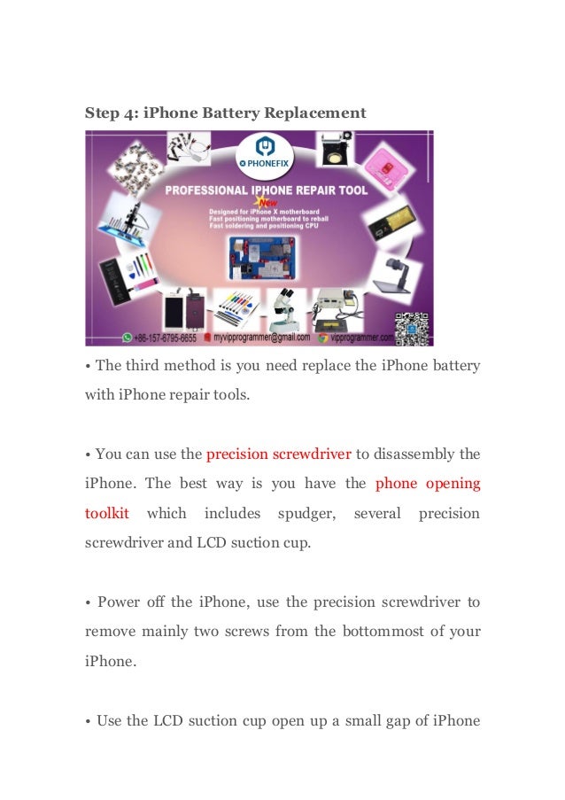 The detailed repair process of the iphone charging problem