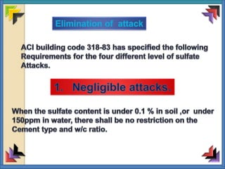 1.sulphate attack on concrete