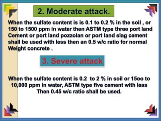 1.sulphate attack on concrete
