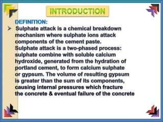 1.sulphate attack on concrete