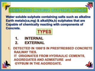 1.sulphate attack on concrete