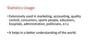 1.why study statistics. | PPT