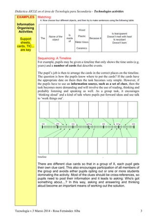 CLIL activities for Technology | PDF