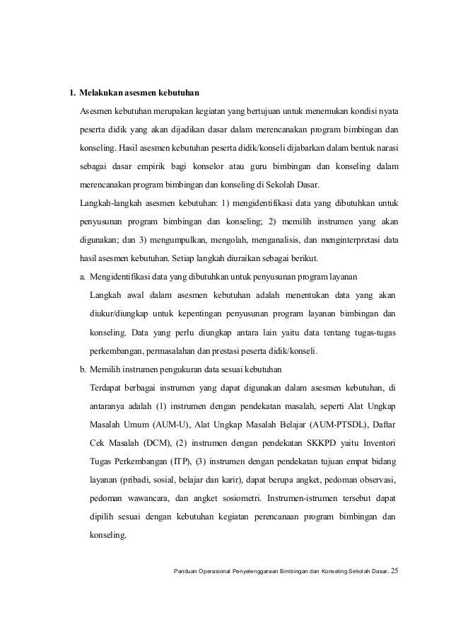 Panduan Bimbingan Konseling Sekolah Dasar 2016