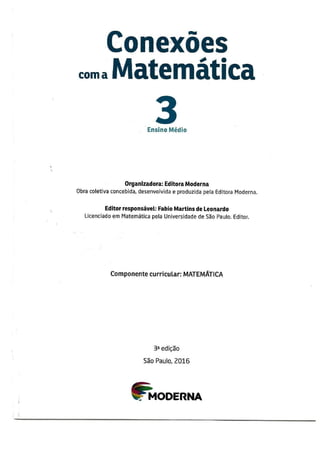 Livro Conexões com a Matemática - 3º Ano EM