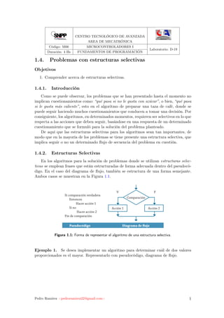 1.4 problemas con estructuras selectivas | PDF