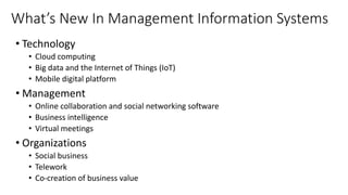 Information systems in global business today | PPTX