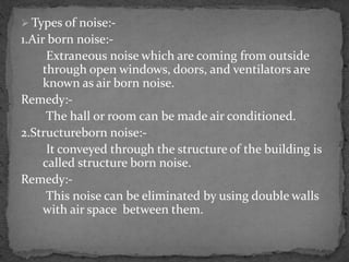 Architectural acoustics | PPTX
