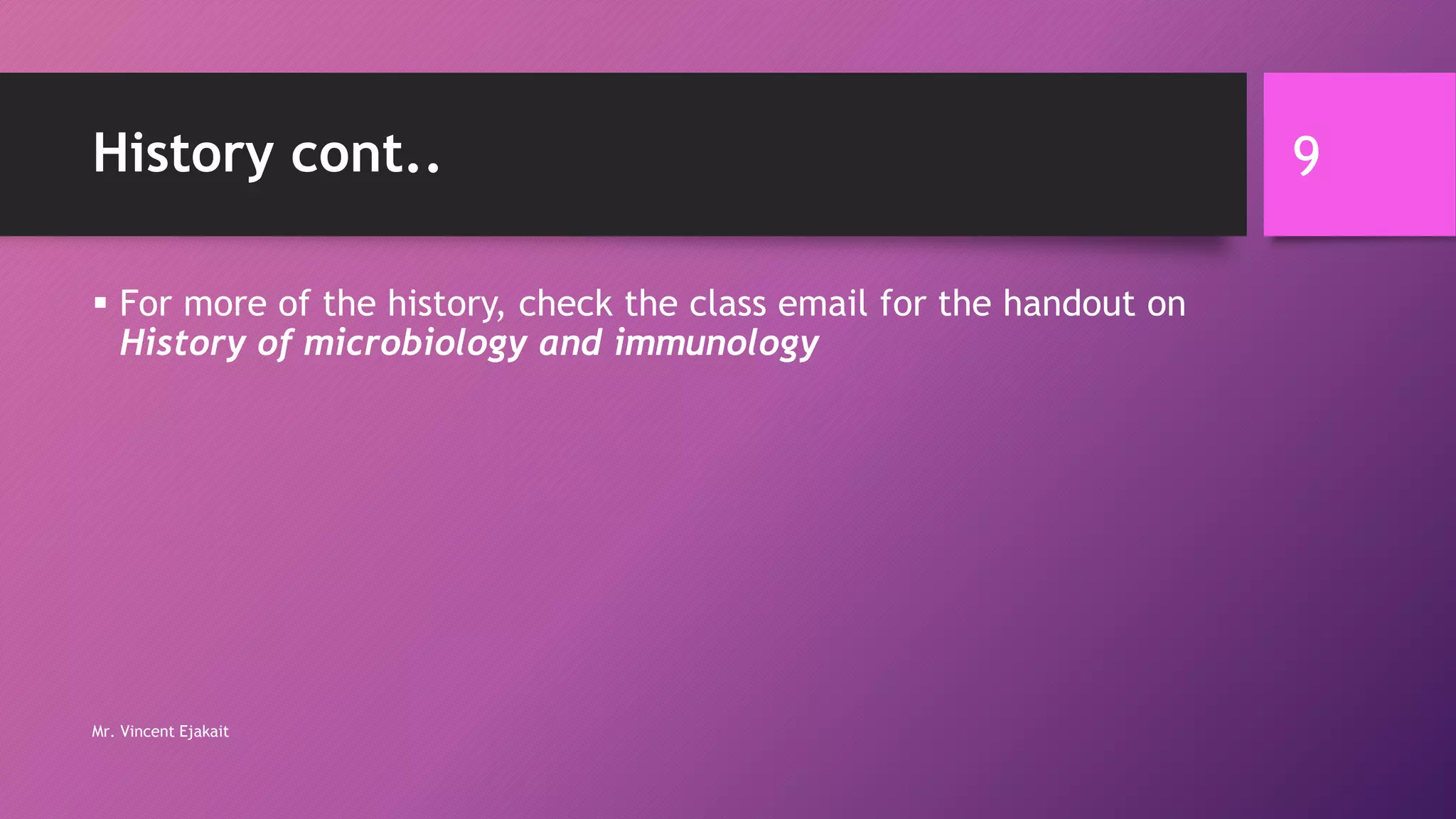1. Introduction to Microbiology & Parasitology lecture | PPTX