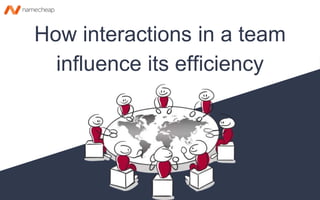 How interactions in a team
influence its efficiency
 