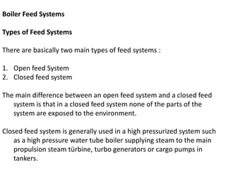 Feed Main Auxiliary Boilers | PPTX