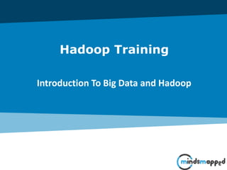 Page 1Classification: Restricted
Hadoop Training
Introduction To Big Data and Hadoop
 