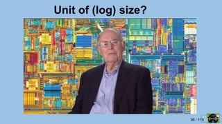36 / 115
Unit of (log) size?
 