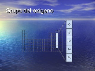 Grupo del oxígenoGrupo del oxígeno
 