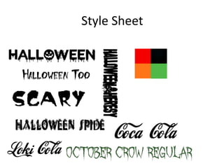 Style Sheet
 