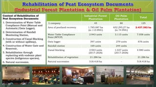 Indonesia policy on peatland protection and management 