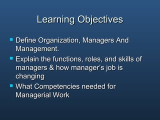 Managing in a dynamic environment | PPT