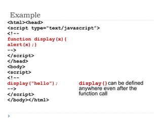 1. java script language fundamentals | PPT