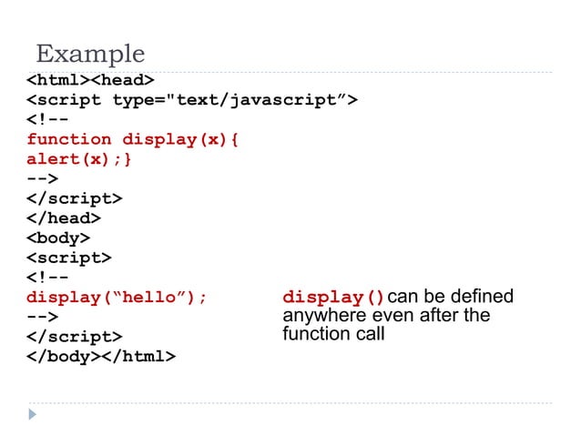 1. java script language fundamentals | PPT