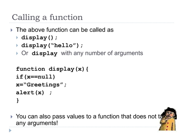 1. java script language fundamentals | PPT