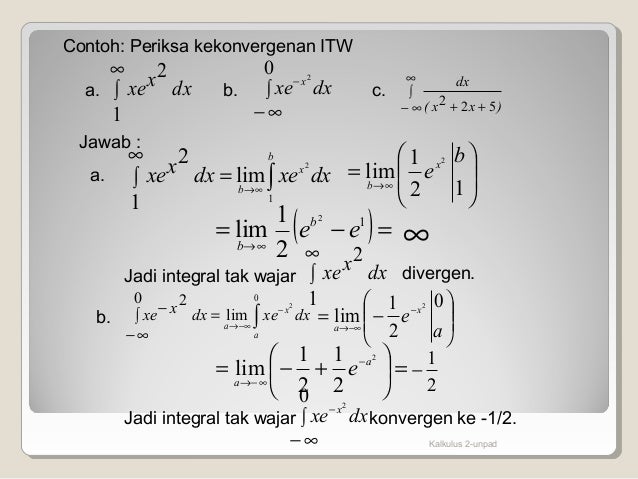 Integral Tak Wajar ( Kalkulus 2 )