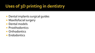 Advanced dental laboratory techniques :CAD/CAM & 3D printing | PPTX
