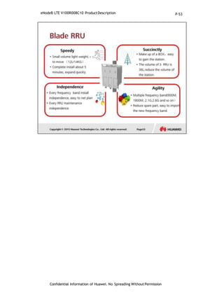 eNodeB LTE V100R008C10 ProductDescription
Confidential Information of Huawei. No Spreading WithoutPermission
P-53
 