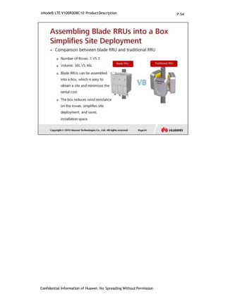 eNodeB LTE V100R008C10 ProductDescription
Confidential Information of Huawei. No Spreading WithoutPermission
P-54
 