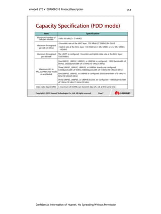 eNodeB LTE V100R008C10 ProductDescription
Confidential Information of Huawei. No Spreading WithoutPermission
P-7
 