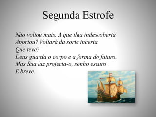 Análise do Poema - A Última Nau | PPTX