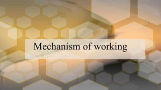 Mechanism of working
 
