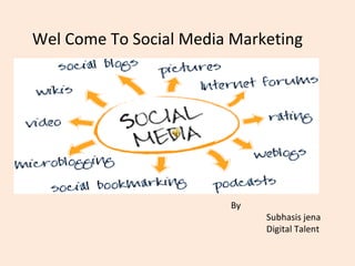 Wel Come To Social Media Marketing
By
Subhasis jena
Digital Talent
 