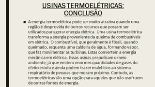 Usinas Termoelétricas