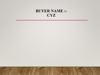 BUYER NAME :-
CYZ
 