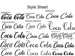 Style Sheet
 