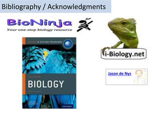 Bibliography / Acknowledgments
Jason de Nys
 