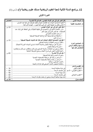 ‫ت‬ ‫ث‬ ‫ت‬ ‫رض‬ ‫وا‬ ‫ة‬ ‫ا‬ ‫م‬ ‫دة‬ ‫ا‬ ‫و‬ ‫ا‬ ‫ت‬ ‫ا‬
45
12.‫ا‬ ‫ا‬‫ا‬ ‫م‬ ‫ا‬‫ر‬ ‫م‬)‫أ‬(:2‫س‬)1(
‫و‬ ‫ا‬ ‫ورة‬ ‫ا‬
1‫و‬ ‫ا‬ ‫ة‬ ‫ا‬ ‫ـ‬‫ا‬ ‫را‬ ‫ا‬ ‫ـ‬ ‫ا‬ ‫ا‬ ‫ا‬ ‫را‬ ‫ا‬ ‫ا‬‫ا‬
2‫ا‬ ‫ت‬ ‫ا‬ ‫ـ‬
*‫اد‬ ‫ا‬ ‫ا‬:‫را‬ ‫ا‬ ‫ت‬ ‫ا‬ ‫ل‬ ‫وا‬ ‫ا‬ ‫ت‬ ‫ا‬ ‫ا‬ ‫ا‬‫ن‬ ‫ا‬.
*‫ر‬ ‫و‬ ‫ا‬:‫و‬ ‫را‬ ‫ا‬ ‫ا‬–‫را‬ ‫ا‬ ‫ا‬.
3‫اد‬ ‫ا‬ ‫ا‬ ‫ـ‬
‫درا‬‫ا‬ ‫ف‬ ‫وا‬
‫ا‬
*‫ا‬ ‫ا‬ ‫ا‬ ‫را‬ ‫ا‬ ‫ا‬...........................................................
‫ا‬ ‫م‬ ‫ا‬ ‫دور‬ ‫ـ‬‫و‬ ‫ت‬ ‫ا‬ ‫ب‬ ‫وا‬ ‫ا‬‫د‬ ‫ت‬ ‫ظ‬ ‫ا‬
‫ع‬ ‫ا‬ ‫ت‬ ‫ا‬
+‫ا‬ ‫ا‬ ‫م‬ ‫ا‬ ‫ا‬
+‫ا‬ ‫ا‬ ‫اع‬ ‫ا‬
+‫ا‬ ‫دورات‬
*‫را‬ ‫ا‬ ‫ت‬ ‫ا‬ ‫ل‬ ‫ا‬ ‫ا‬ ‫ا‬‫ا‬ ‫ا‬ ‫ت‬................
‫ا‬ ‫و‬ ‫و‬ ‫ت‬ ‫ا‬ ‫زوج‬ ‫ل‬ ‫ا‬ ‫ـ‬
+‫ر‬)‫ا‬ ‫ر‬ ‫ا‬ ،‫دة‬ ‫ا‬ ‫وي‬ ، ‫ا‬ ‫دة‬ ‫ا‬(
+‫ر‬
‫ا‬ ‫و‬ ‫و‬ ‫ت‬ ‫ا‬ ‫زو‬ ‫ل‬ ‫ا‬ ‫ـ‬)،‫ن‬ ‫ن‬ ‫ر‬‫ر‬‫ن‬ ‫ن‬(
‫ا‬ ‫ا‬ ‫وو‬ ‫ل‬ ‫ا‬ ‫ع‬ ‫ر‬ ‫ا‬ ‫ة‬ ‫ه‬ ‫أه‬ ‫ـ‬
*‫ا‬ ‫را‬ ‫ا‬..................................................................................
‫ا‬ ‫ا‬ ‫وا‬ ‫ا‬ ‫ات‬ ‫ـ‬
+‫ورا‬ ‫اض‬ ‫أ‬‫ا‬ ‫ت‬
+‫ا‬ ‫ت‬ ‫ورا‬ ‫اض‬ ‫أ‬
‫ا‬ ‫و‬ ‫ا‬ ‫وذ‬ ‫ا‬ ‫ـ‬
‫وأه‬ ‫دة‬ ‫ا‬ ‫ا‬ ‫وذ‬ ‫ا‬ ‫إ‬ ‫ـ‬
10‫س‬
10‫س‬
09‫س‬
4‫وا‬ ‫ا‬ ‫ـ‬
*‫ا‬ ‫ا‬
*‫ا‬ ‫ا‬+‫ا‬
*‫ا‬ ‫ا‬
‫ة‬ ‫ا‬ ‫ا‬..................................................................................
‫ة‬ ‫ا‬.......................................................................................
‫ة‬ ‫ا‬..........................................................................................
‫ة‬ ‫ا‬.......................................................................................
‫ة‬ ‫ا‬ ‫ت‬ ‫أن‬ ‫و‬ ‫ة‬ ‫ا‬.......................................
30‫د‬
60‫د‬
90‫د‬
60‫د‬
60‫د‬
‫ع‬ ‫ــــــ‬ ‫ا‬34‫س‬
 