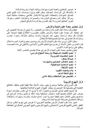 ‫ت‬ ‫ث‬ ‫ت‬ ‫رض‬ ‫وا‬ ‫ة‬ ‫ا‬ ‫م‬ ‫دة‬ ‫ا‬ ‫و‬ ‫ا‬ ‫ت‬ ‫ا‬
61
‫ا‬ ‫وط‬ ‫و‬ ، ‫ا‬ ‫ت‬ ‫و‬ ‫ت‬ ‫ا‬ ‫ام‬ ‫ا‬ ‫ه‬ ‫ا‬.
‫ذات‬ ‫ت‬ ‫رة‬ ‫م‬ ‫ا‬ ، ‫ا‬ ‫ا‬ ‫ت‬ ‫را‬ ‫ا‬ ‫إ‬
‫ت‬ ‫و‬ ‫ا‬ ‫ر‬ ‫ا‬ ‫ت‬ ‫وا‬ ‫ت‬ ‫ا‬ ‫ا‬ ‫ا‬ ‫آ‬‫ا‬
، ‫ه‬ ‫و‬ ‫ا‬ ‫ت‬ ‫و‬ ‫و‬ ‫ات‬ ‫وا‬ ‫ت‬ ‫و‬ ‫ا‬ ‫و‬ ‫م‬ ‫ا‬ ‫اآ‬ ‫و‬
‫ا‬ ‫ا‬ ‫را‬ ‫ا‬ ‫ور‬ ‫ا‬ ‫دا‬ ‫رو‬ ‫ا‬ ‫ه‬ ‫ا‬.
2.2.‫رض‬ ‫وا‬ ‫ة‬ ‫ا‬ ‫م‬.
‫ا‬ ‫ت‬ ‫ة‬ ‫ا‬ ‫دا‬ ‫آ‬.‫ا‬ ‫ا‬ ‫ه‬ ‫أن‬ ‫و‬
‫رض‬ ‫وا‬ ‫ة‬ ‫ا‬ ‫م‬ ‫ن‬ ،‫ورة‬‫ع‬ ‫ا‬
‫درا‬ ‫ة‬ ‫و‬ ‫آ‬ ‫ت‬،‫و‬، ّ ‫وو‬ ‫وأدوات‬ ‫د‬‫رب‬ ‫اء‬ ‫وإ‬
‫ت‬ ‫و‬ ‫و‬‫ل‬ ‫م‬ ‫أ‬ ‫ة‬ ‫إ‬ ‫ج‬.
‫رج‬ ‫رض‬ ‫وا‬ ‫ة‬ ‫ا‬ ‫م‬ ‫دة‬ ‫دروس‬ ‫ن‬ ‫ا‬ ‫و‬‫اد‬ ‫ا‬ ‫ع‬‫ر‬ ‫ا‬‫ل‬
، ‫دة‬ ‫ه‬ ‫وا‬ ‫ادي‬ ‫ا‬ ‫ي‬ ‫ا‬ ‫ا‬ ‫ا‬ ‫أن‬ ‫ذ‬ ‫ا‬ ،‫رس‬ ‫ا‬ ‫ة‬
‫ى‬ ‫ا‬ ‫اد‬ ‫ا‬ ‫ا‬ ‫و‬.
‫ا‬ ‫م‬‫ا‬ ‫اذة‬ ‫رض‬ ‫وا‬ ‫ة‬‫ا‬:
‫ا‬ ‫ة‬ ‫و‬ ‫ا‬ ‫ت‬ ‫ا‬‫ج‬‫را‬ ‫ا‬‫؛‬
‫ور‬ ‫ا‬ ‫ت‬ ‫ا‬‫؛‬
‫؛‬
‫اف‬ ‫ه‬ ‫ا‬:‫رات‬ ‫وا‬ ‫ا‬‫؛‬
‫اآ‬ ‫ا‬ ‫ت‬ ‫ا‬‫؛‬
‫ا‬‫؛‬
‫ا‬ ‫ت‬ ‫و‬ ‫ء‬‫؛‬
‫؛‬ ‫ا‬ ‫أ‬
‫ا‬ ‫ا‬ ‫وا‬ ‫ت‬.
2.3.‫ج‬ ‫ا‬‫ا‬
‫ع‬ ‫وع‬ ‫ا‬‫ا‬ ‫آ‬ ‫ذ‬ ‫ا‬ ‫د‬ ،
‫ا‬ ‫ج‬ ‫ا‬ ‫أو‬ ‫ا‬ ‫ر‬ ‫و‬ ،‫ع‬ ‫ا‬ ‫ا‬ ‫ه‬ ‫ا‬ ‫ا‬.
‫أة‬ ‫ت‬ ‫س‬ ‫إ‬ ‫إ‬ ‫دي‬ ‫وزا‬ ‫ع‬ ‫ا‬ ‫دي‬ ‫أ‬ ‫ا‬ ‫أ‬
‫د‬ ‫ب‬ ‫ا‬ ‫ا‬.‫إ‬ ‫ا‬ ‫ا‬ ‫ات‬ ‫و‬
‫ت‬ ‫ه‬ ‫وا‬ ‫رات‬ ‫و‬ ‫رات‬ ‫و‬ ‫رف‬ ‫ج‬ ‫إد‬ ‫ر‬ ‫ا‬ ‫ا‬
‫و‬ ‫ذا‬ ‫ا‬ ‫ا‬ ‫ا‬ ‫و‬.
‫ض‬ ‫إذ‬ ‫؛‬ ‫ا‬ ‫رض‬ ‫وا‬ ‫ة‬ ‫ا‬ ‫م‬ ‫دة‬‫ا‬
‫ا‬‫آ‬ ‫ا‬‫وا‬ ‫ر‬ ‫ا‬ ‫وا‬ ‫ا‬ ‫ا‬‫ا‬‫ا‬ ‫ا‬
‫ا‬ ‫ا‬:
 