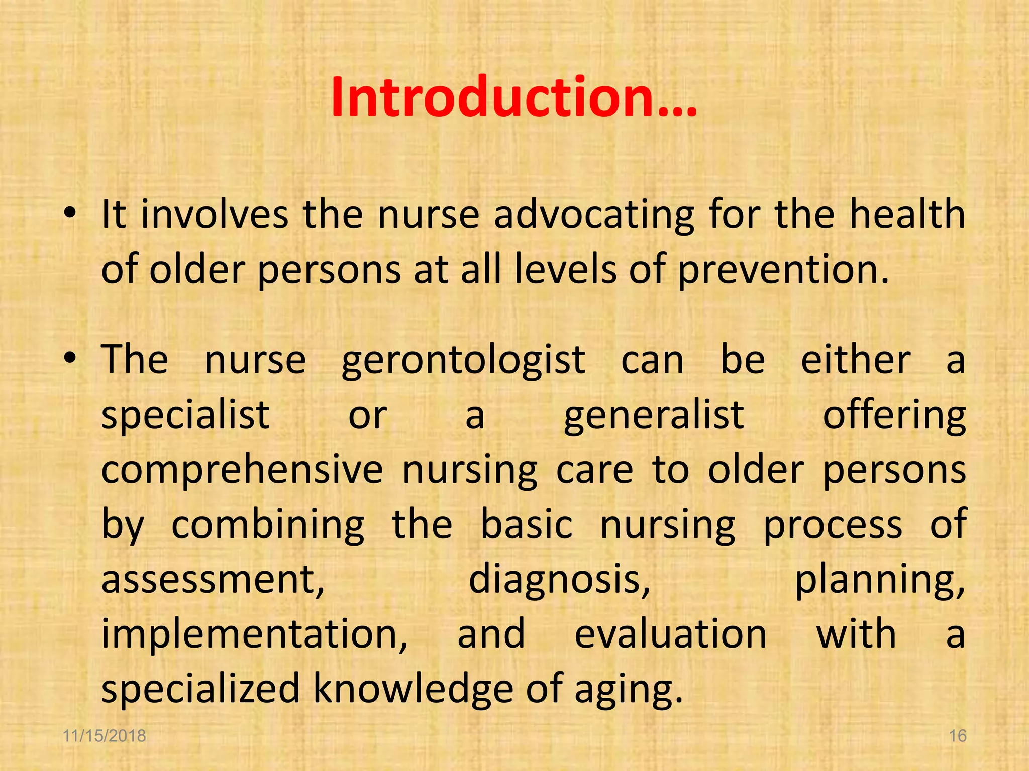 1 Geriatric Nursing Introduction Pdf