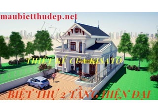 Mê Mẩn Với Mẫu Biệt Thự Vườn Đẹp 2 Tầng Mái Thái Ở Nghệ An