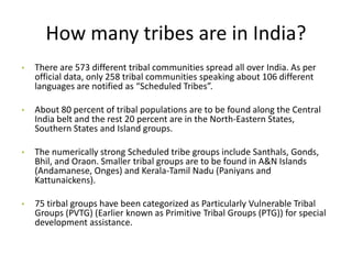 tribal welfare in india
