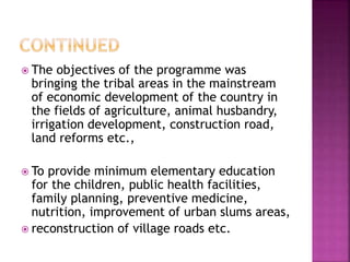 1.7.rural development in five year plans | PPTX
