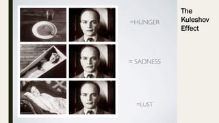 The
Kuleshov
Effect
 
