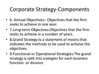 1.corporate strategy &policy overview | PPTX