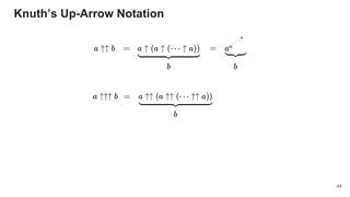 Knuth’s Up-Arrow Notation
44
 