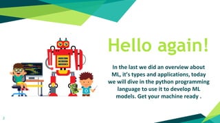 Python For Machine Learning | PPT